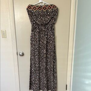 Leopard Print Maxi Dress